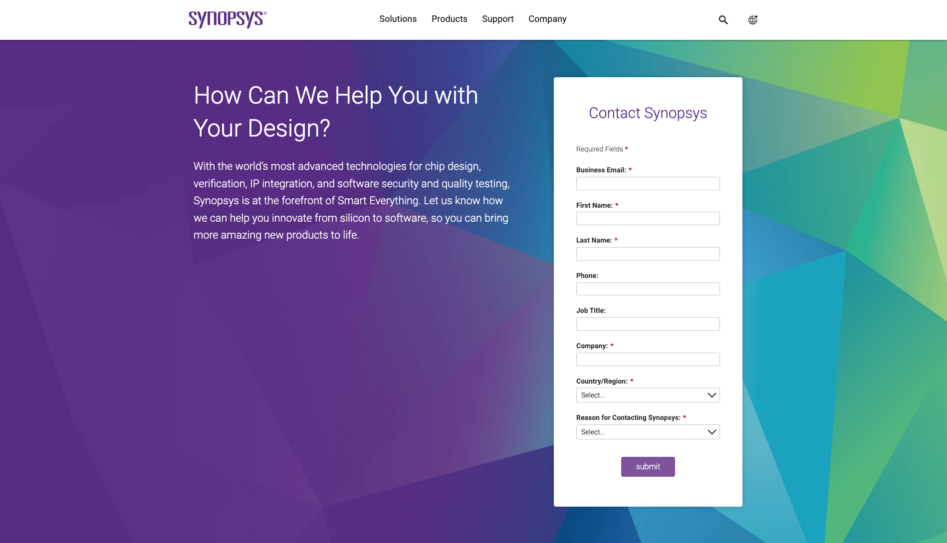 synopsys contact